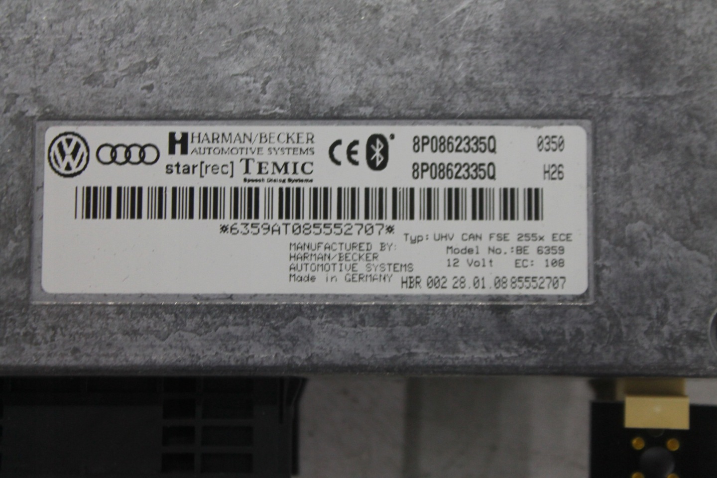 MODULE BLUETOOTH 8P0862335Q AUDI A3 8P LIFT 05-08