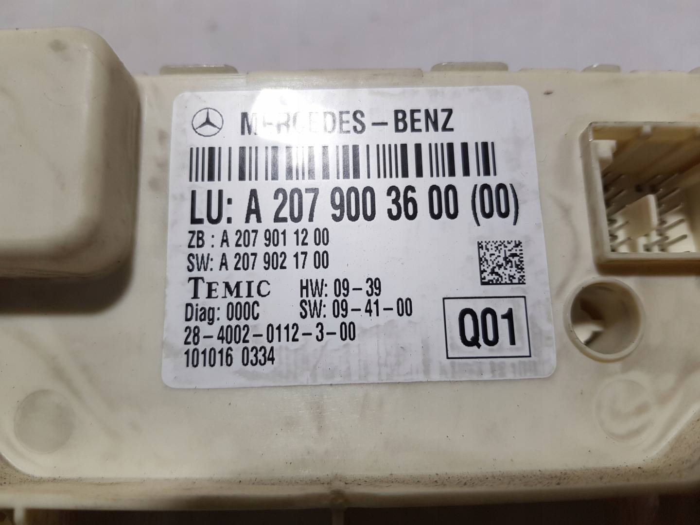 MERCEDES W207 module control unit SAM 2079003600