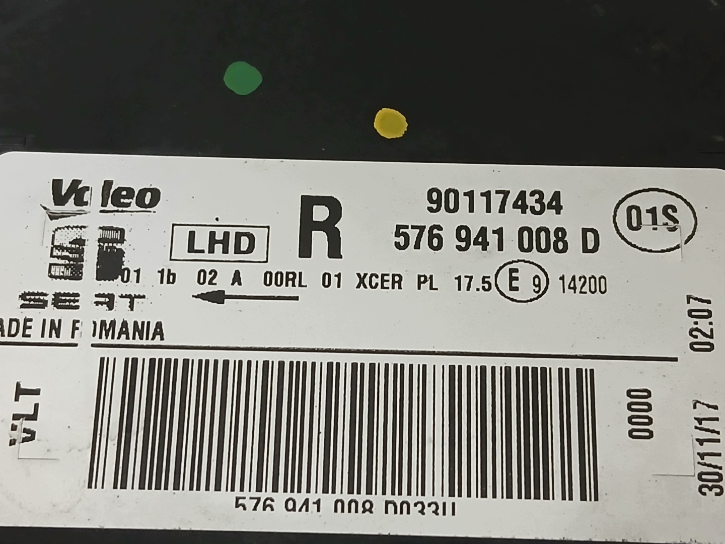 light lights front left right SEAT ATECA 576 16-20 FULL LED 576941007D 008D