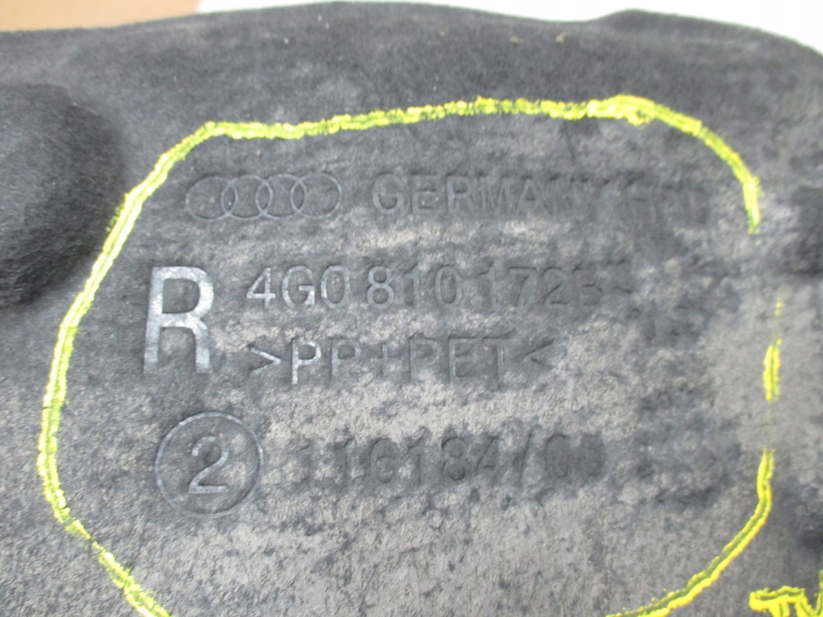 mudguard rear part Audi A6 4G0 4G0810172B 4G0810171B