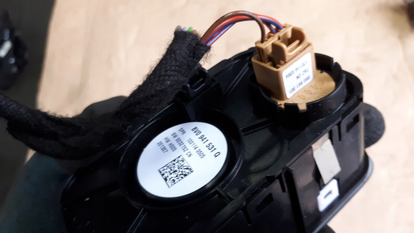 A3 8V interruttore Interruttore comando luci 8V0941531Q