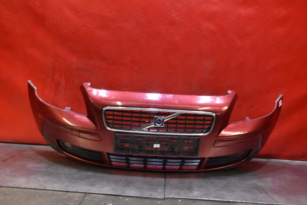 bumper front front red VOLVO S40 V40 2 II 04-07