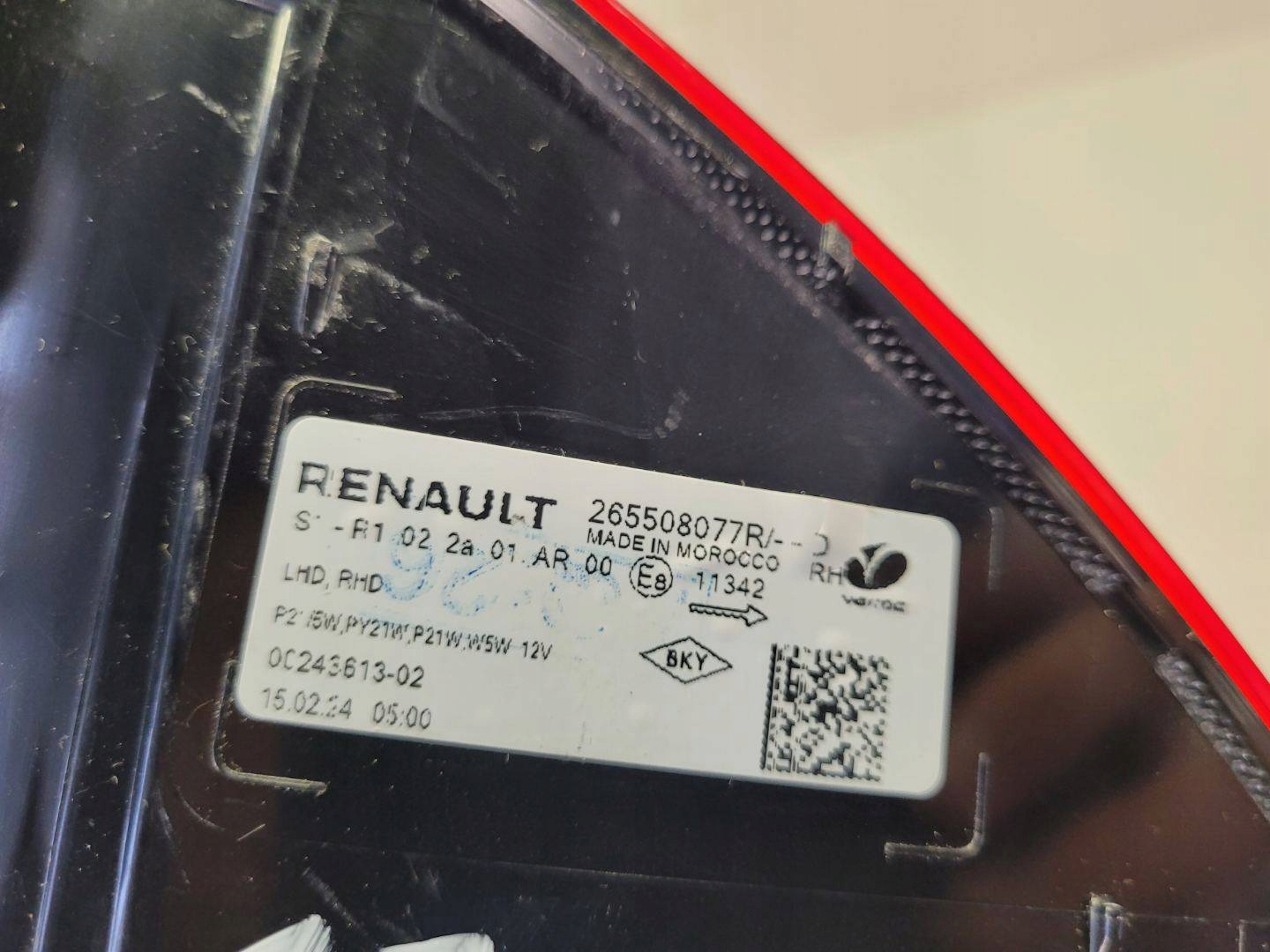 light rear right side Dacia Sandero 3 2021 265508077R