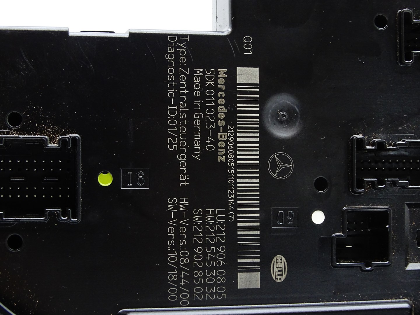module control unit compartment of fuses SAM BSI MERCEDES E W212 A2129060805