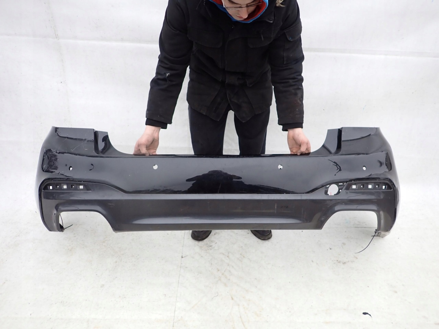 BMW 5 G30 m-packet sedan 17- bumper rear part PDC
