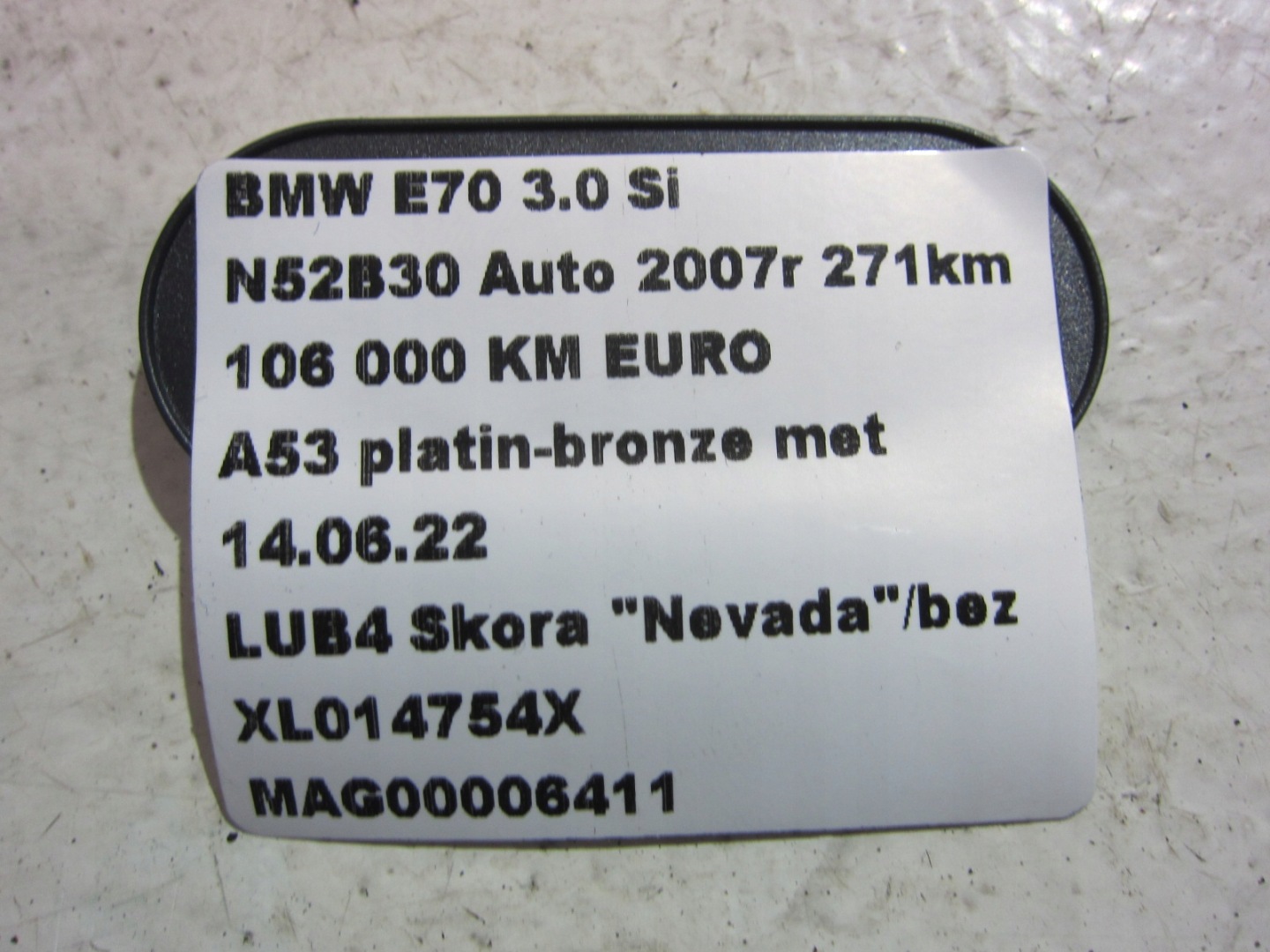 BMW X5 E70 suspension beam front axle beam 6779357