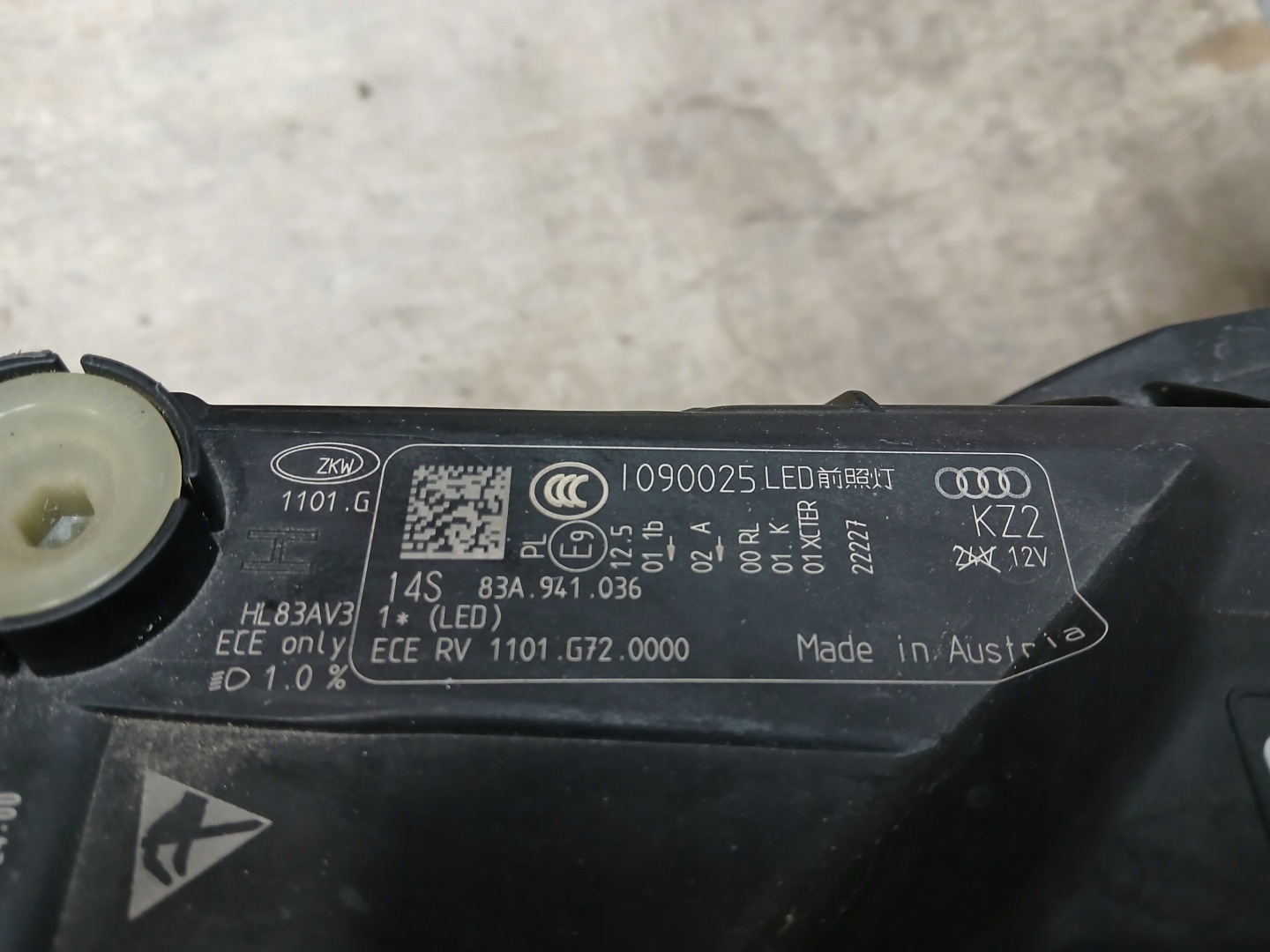 light front right AUDI Q3 83A FULL LED 83A941036