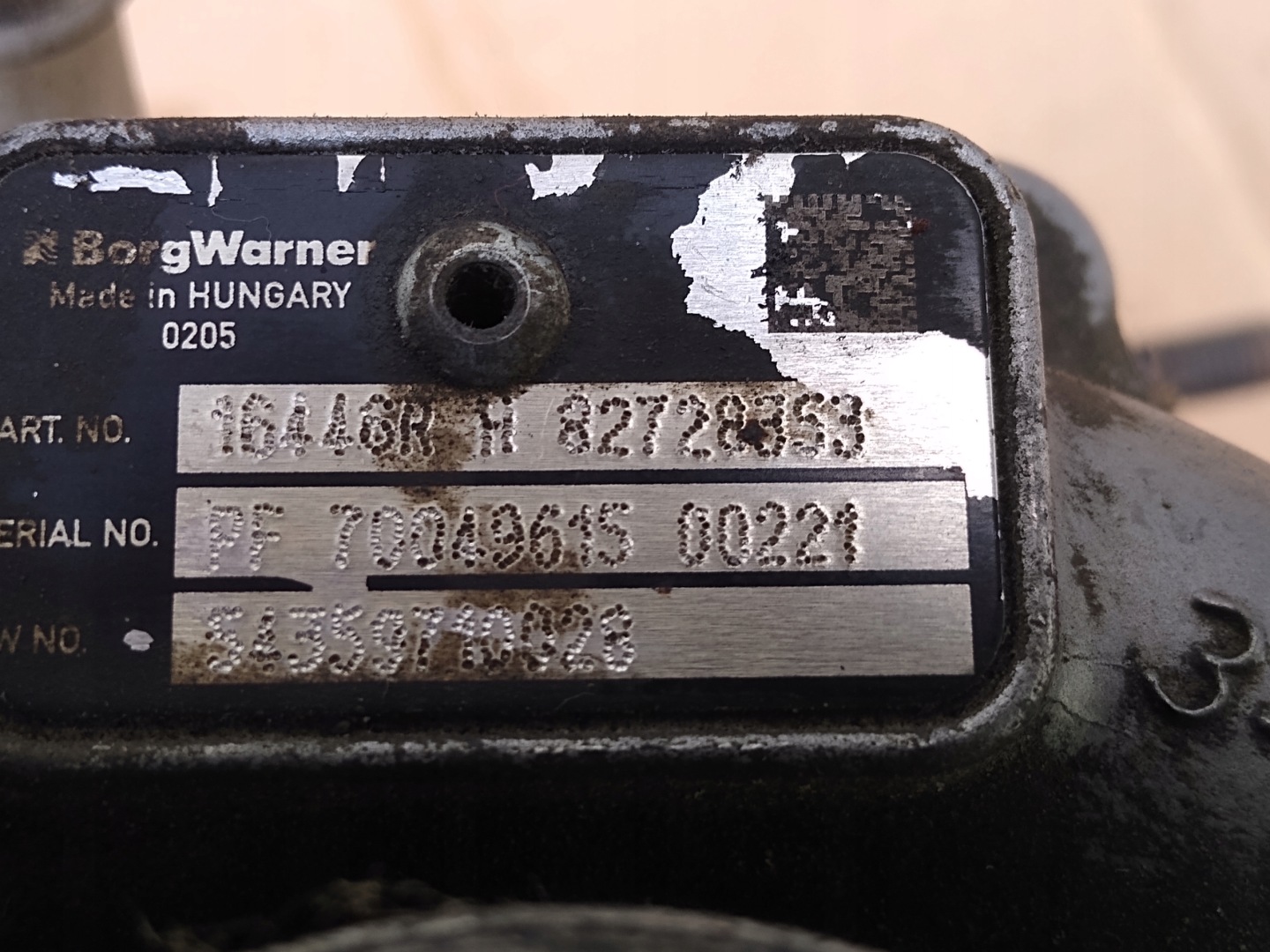 turbo 16448R 82728859 RENAULT 1,5 DCI