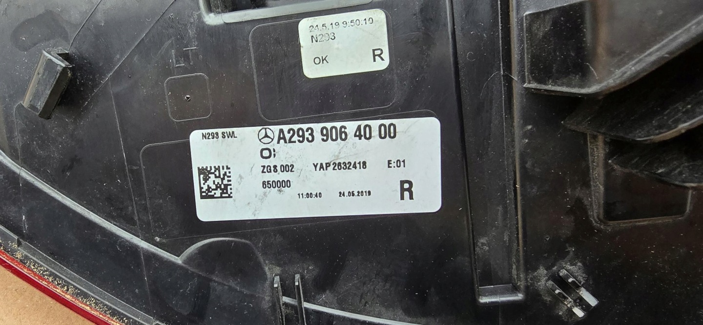 light right rear rear part MERCEDES EQC W293 A2939064000