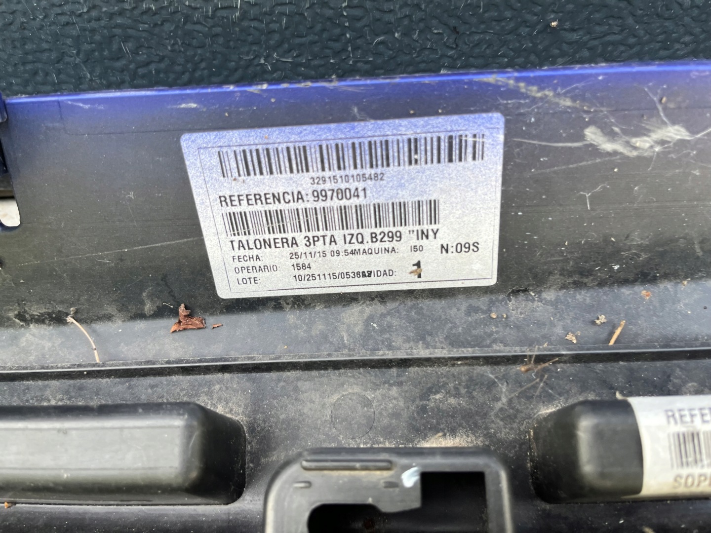 Ford Fiesta Mk7 St Line Lift moulding threshold left