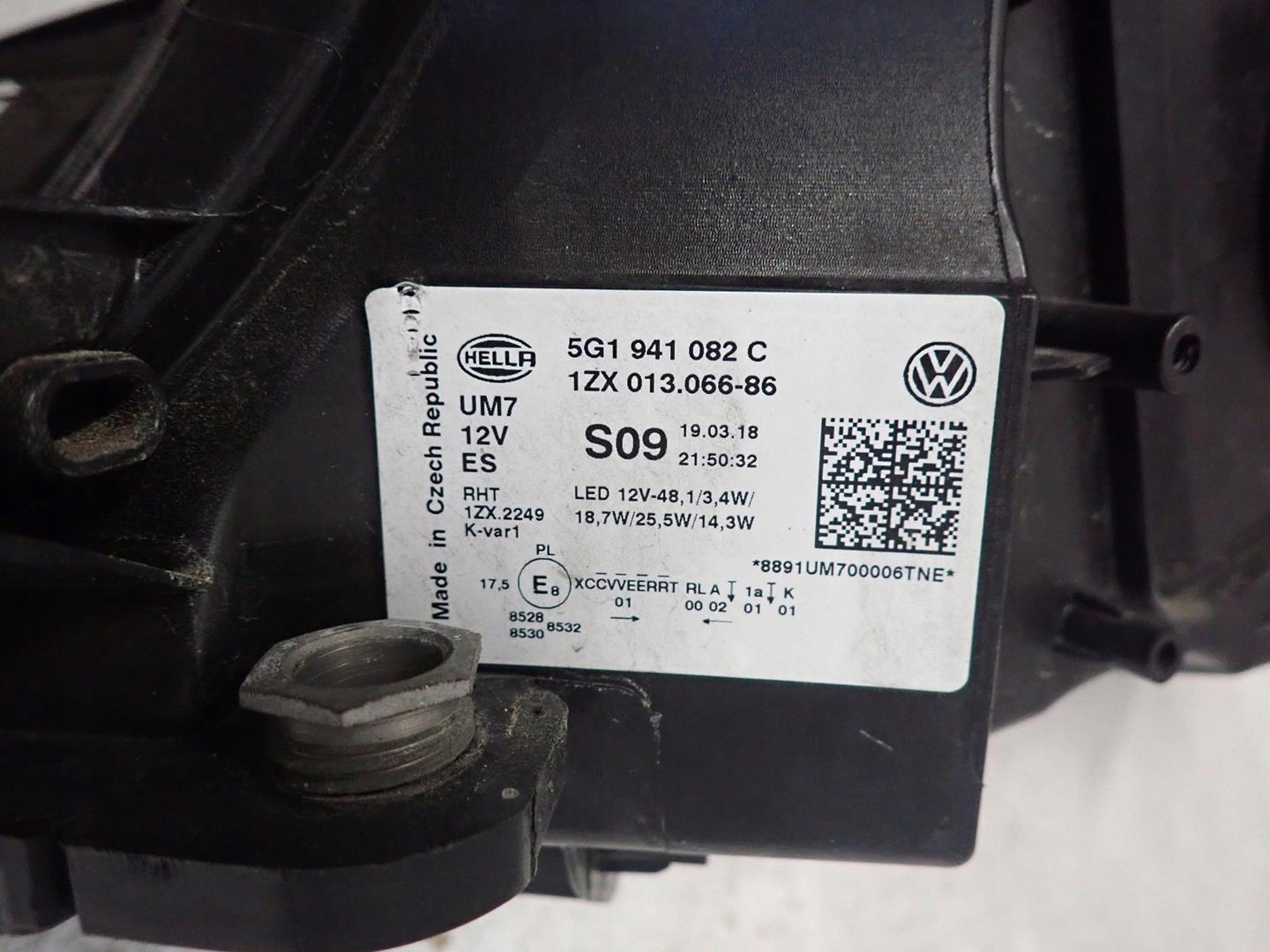 light front front right VW GOLF VII LIFT 2017- FULL LED 5G1941082C