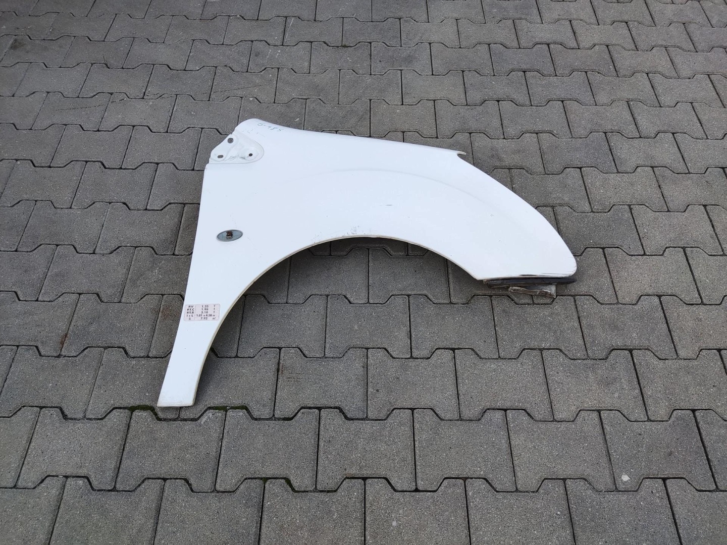 fender right front front PEUGEOT PARTNER CITROEN BERLINGO III 2008-2018