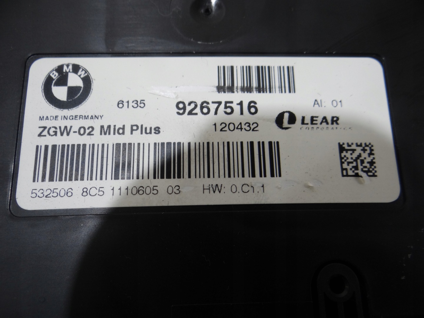 module unité de commande électronique uce KOMFORTU BMW F10 9267516