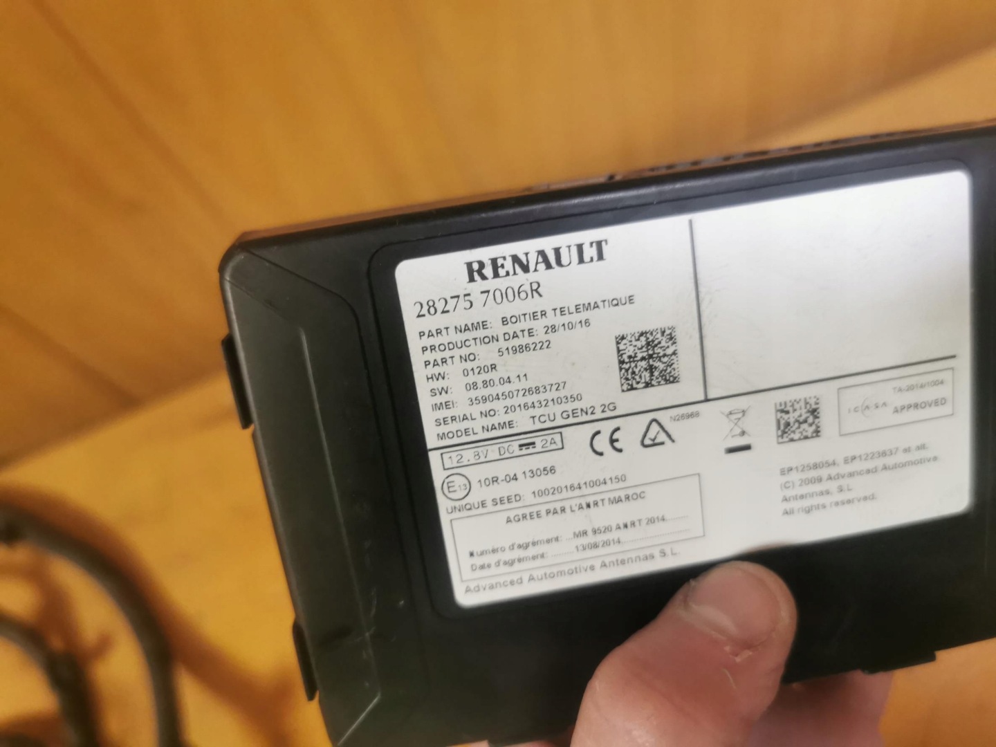 control unit module navigation devices RENAULT MEGANE IV 282757006R 16-24