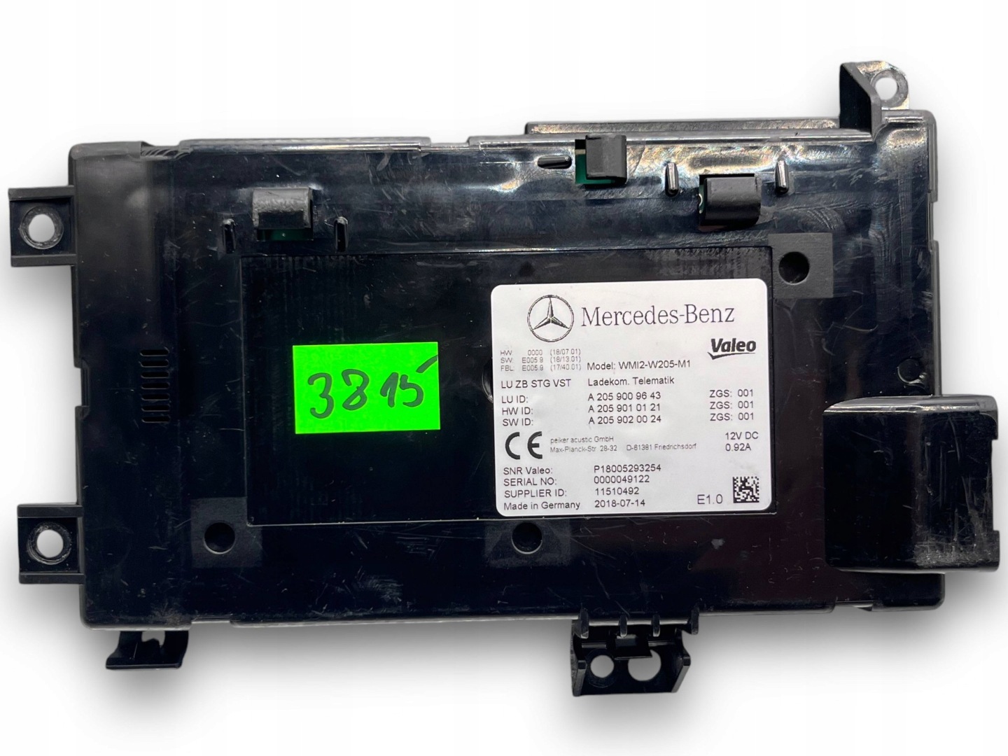 MERCEDES W205 modulo TELEMATIK A2059009643 @M