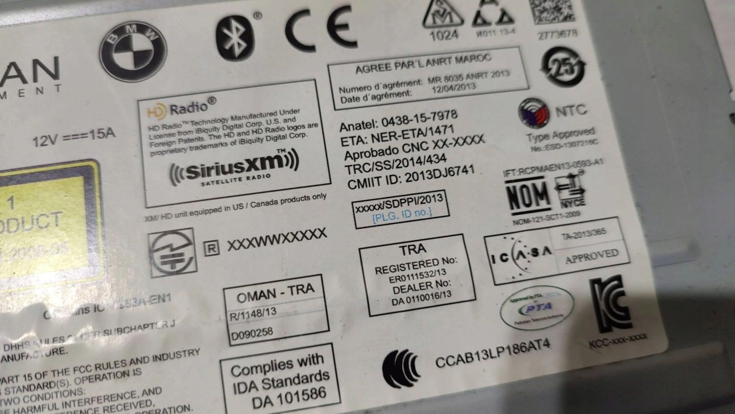 BMW X3 F25 2015 Radio