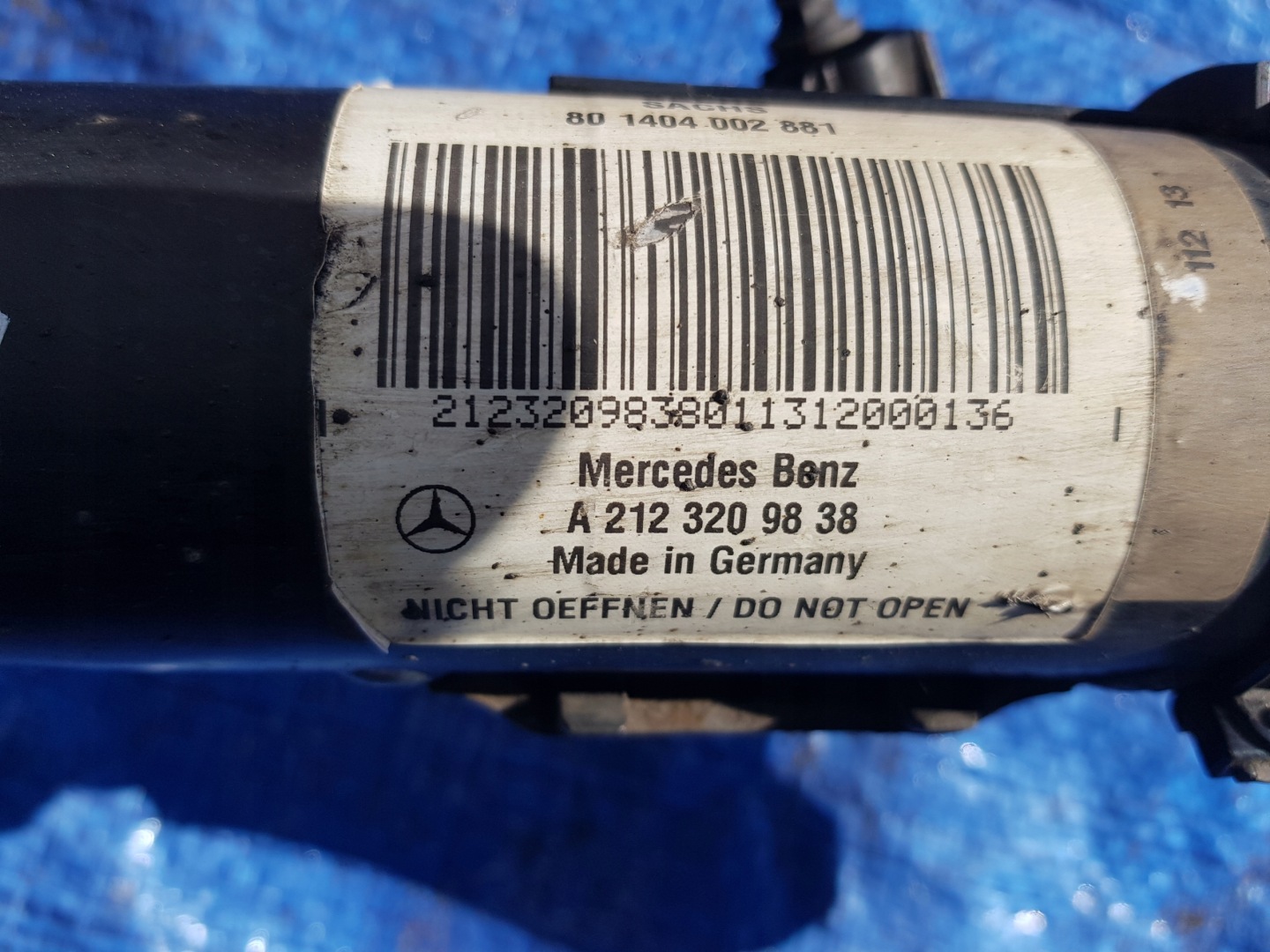 shock absorber front MCPERSON left right MERCEDES W212