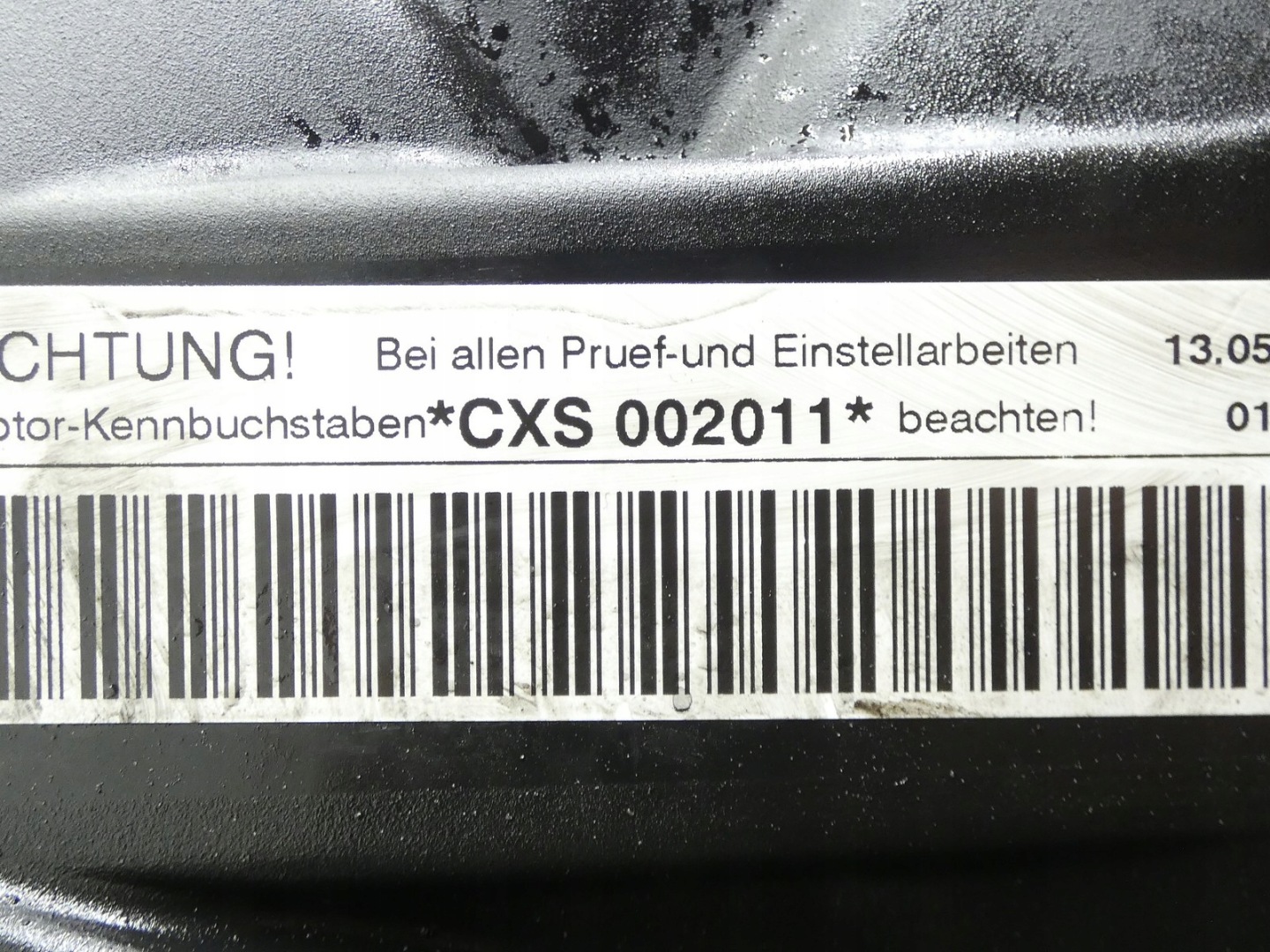 engine pillar CXS CXSA 1.4 TSI 90KW / 122KM VW GOLF VII AUDI A3 8V