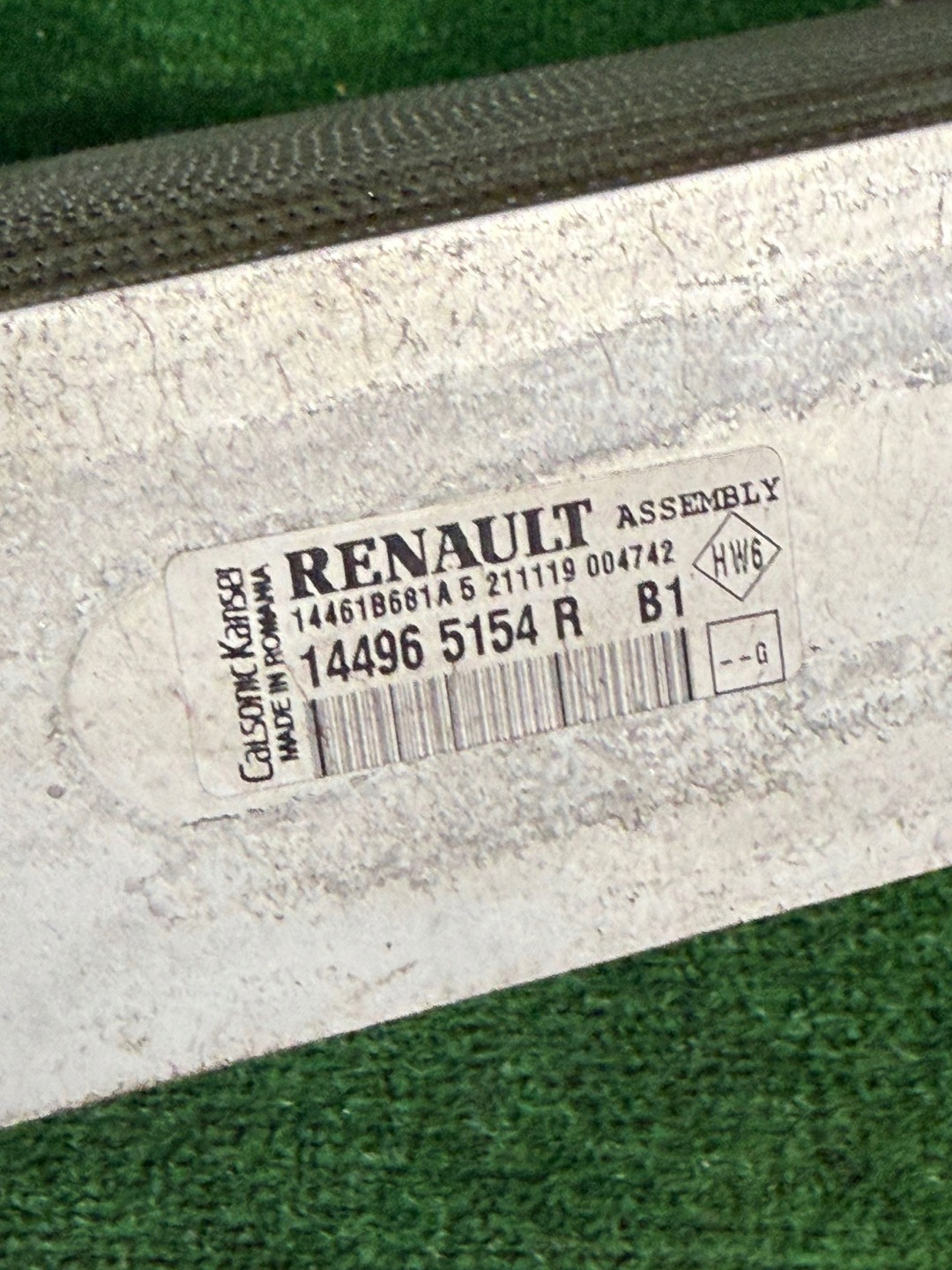 INTERCOOLER RENAULT CLIO IV DACIA DUSTER II 144965154R NR.102