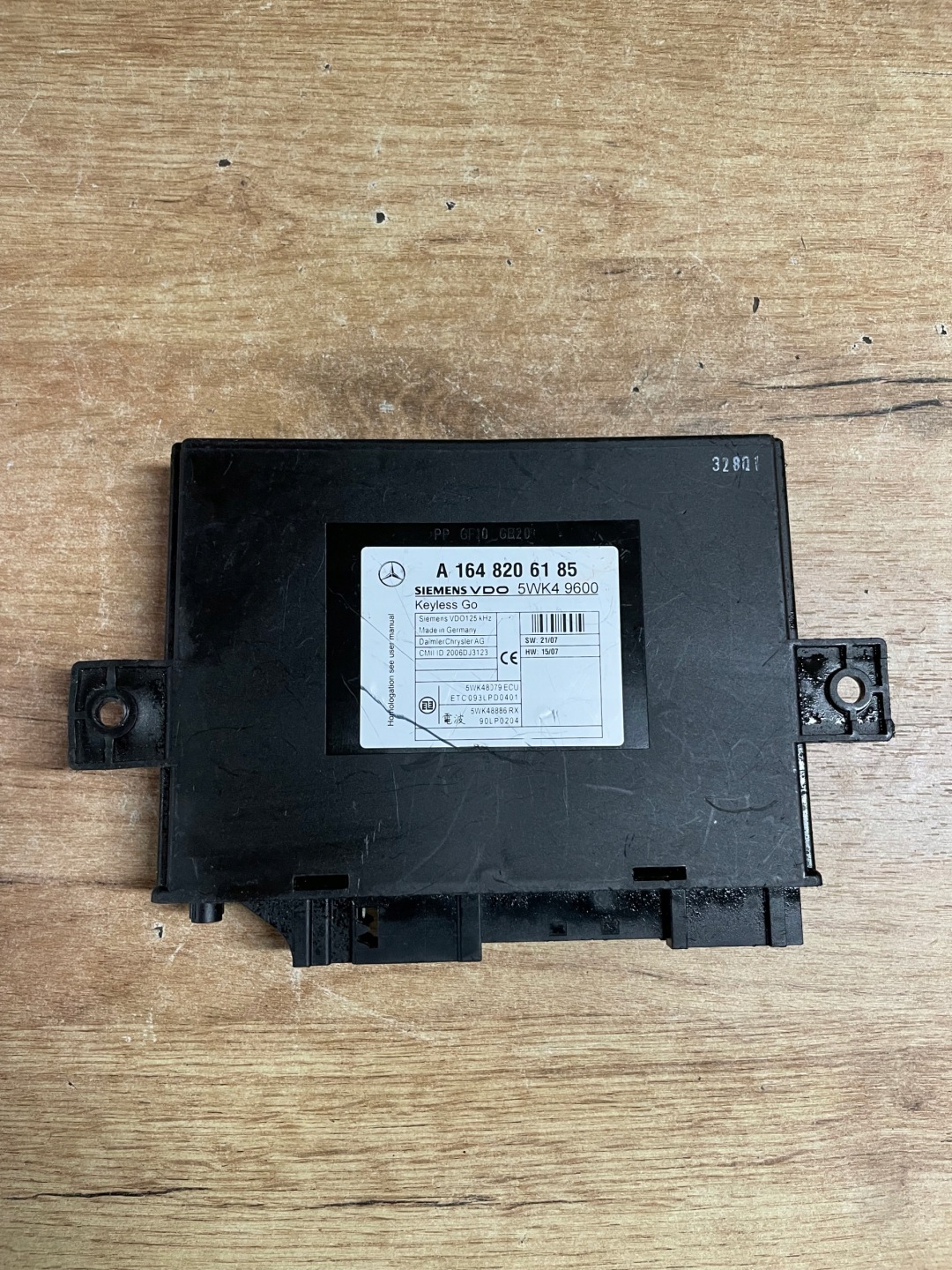 modulo KEYLESS MERCEDES ML W164 GL X164 A1648206185 5WK49600
