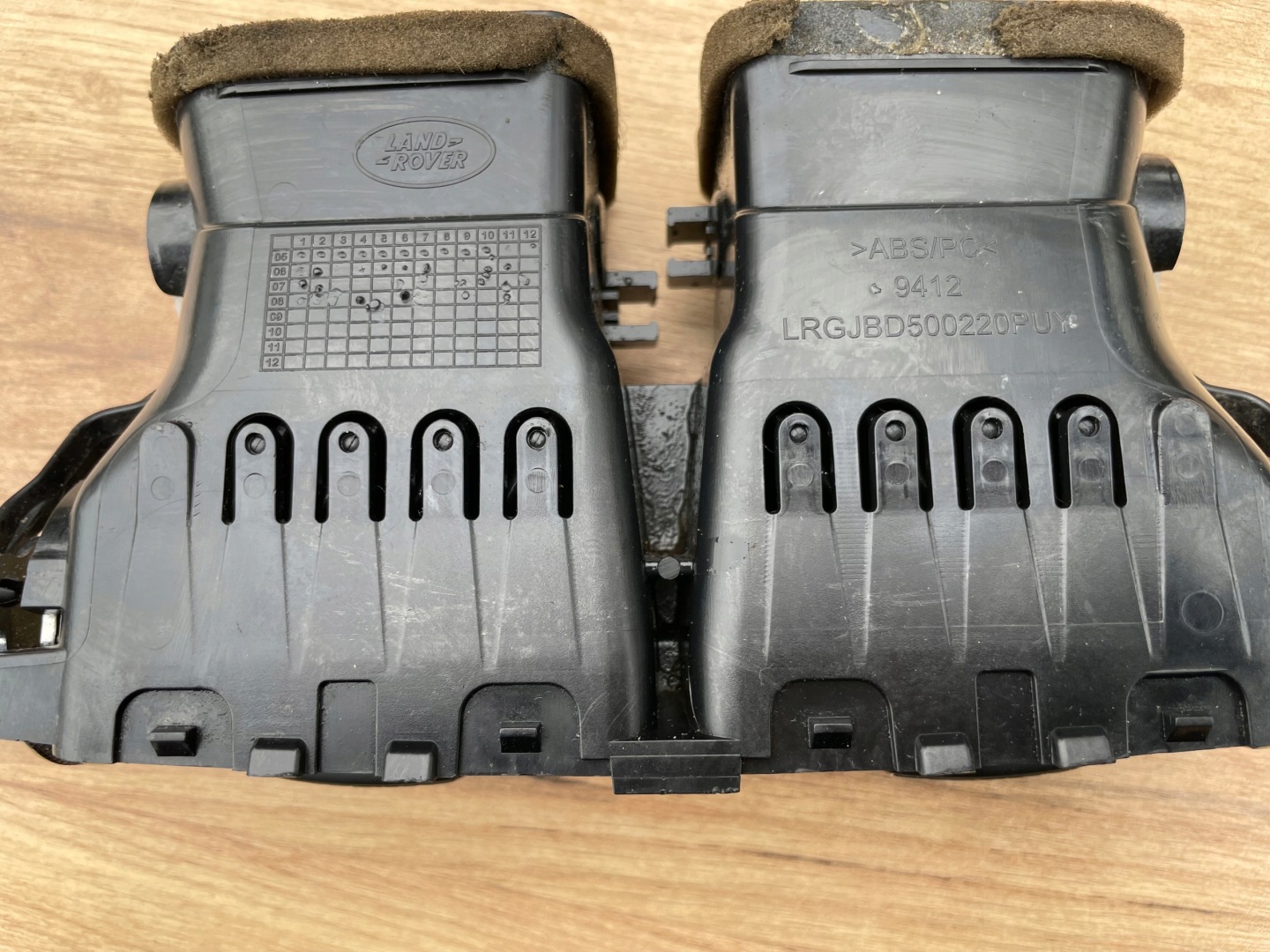 grid air conditioning devices rear JAGUAR XF X250