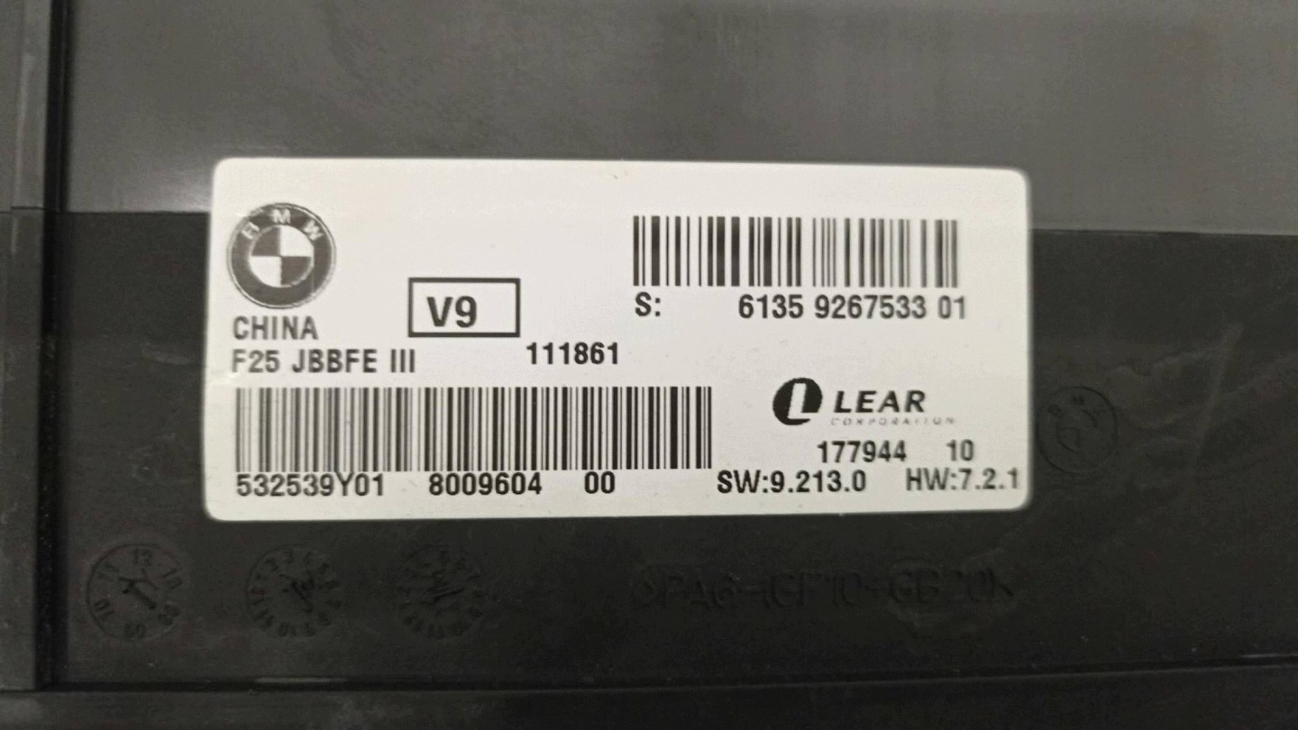 BMW X3 F25 Unité commande confort 9267533