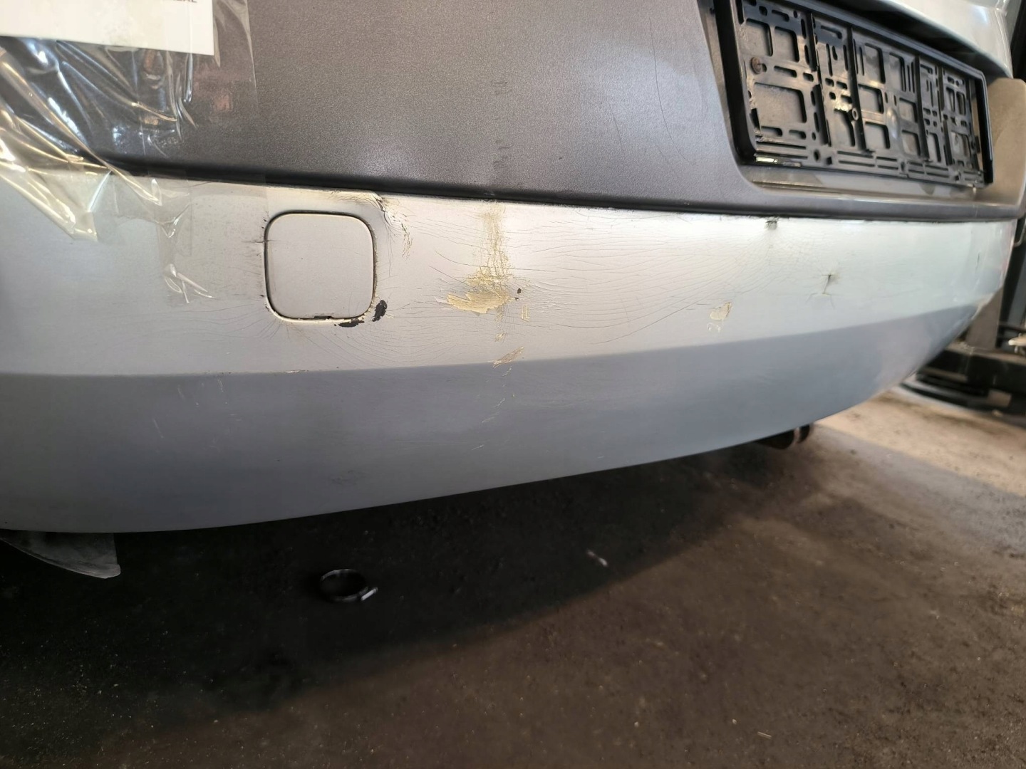 bumper rear part MV632 SREBRNY RENAULT MEGANE II 5D