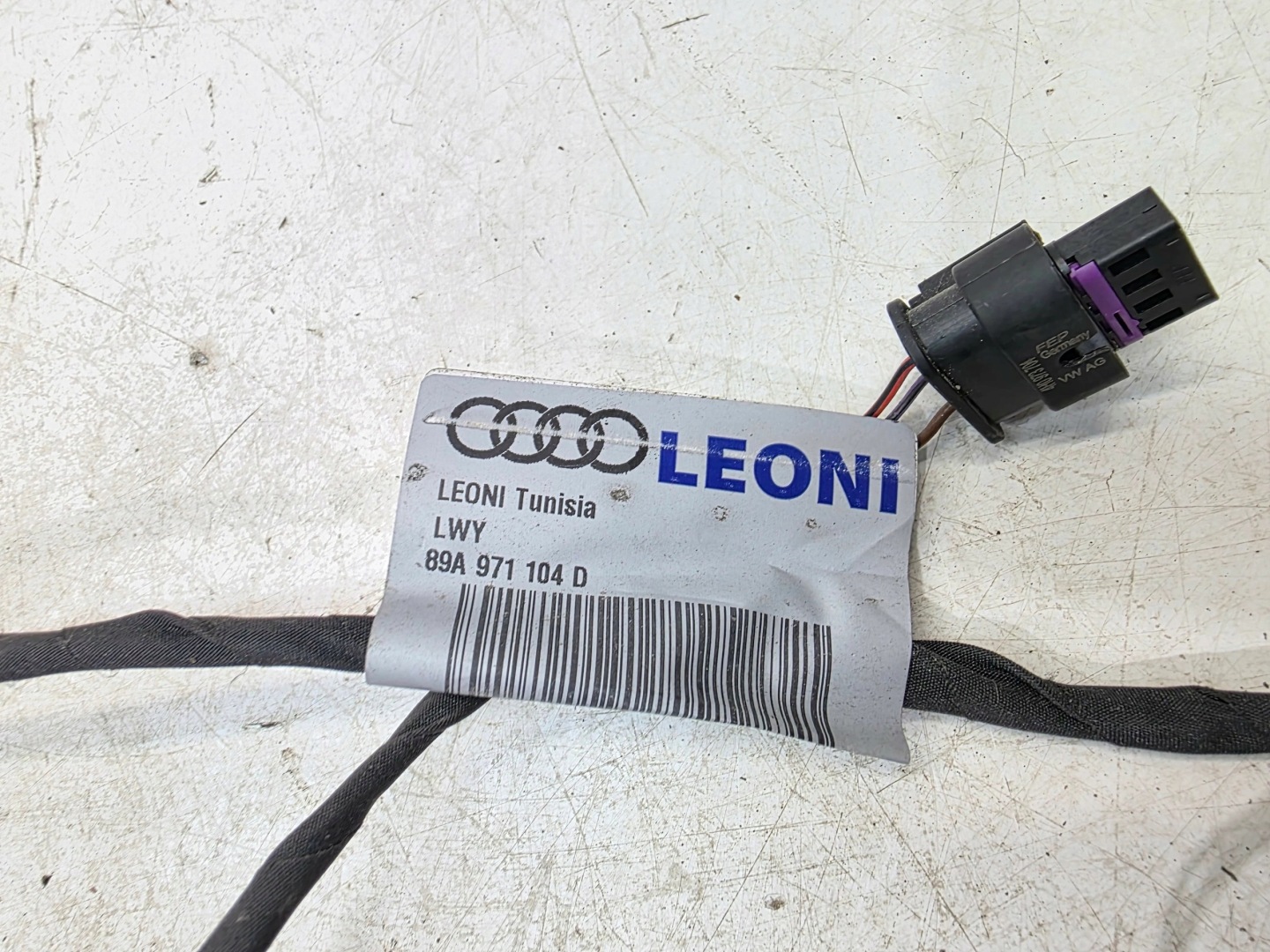 cablaggio CZUJNIKOW parcheggio PDC posteriore AUDI Q4 E-TRON 89A971104D
