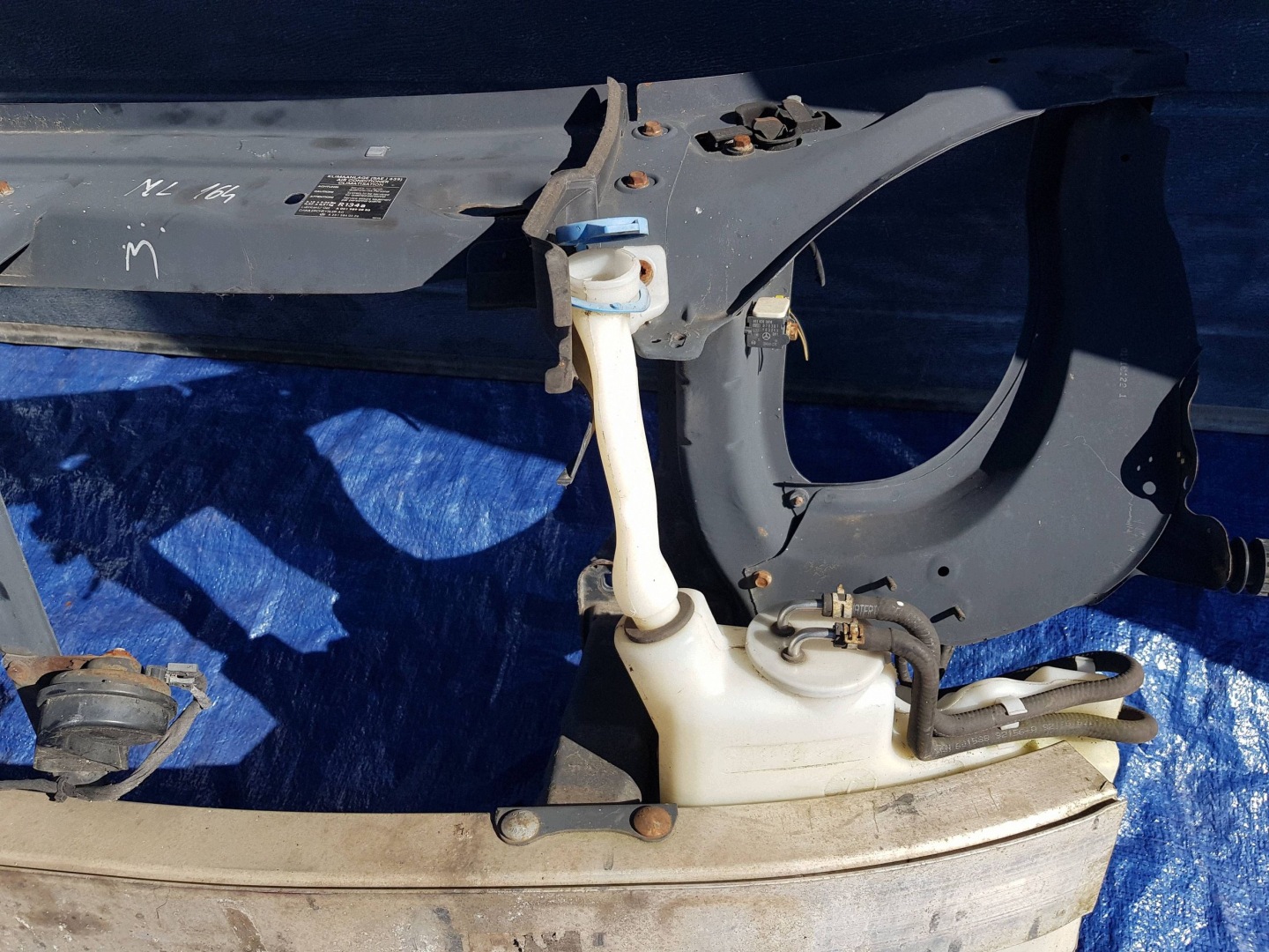 support panel for radiators front sider pillar Mercedes ML W164