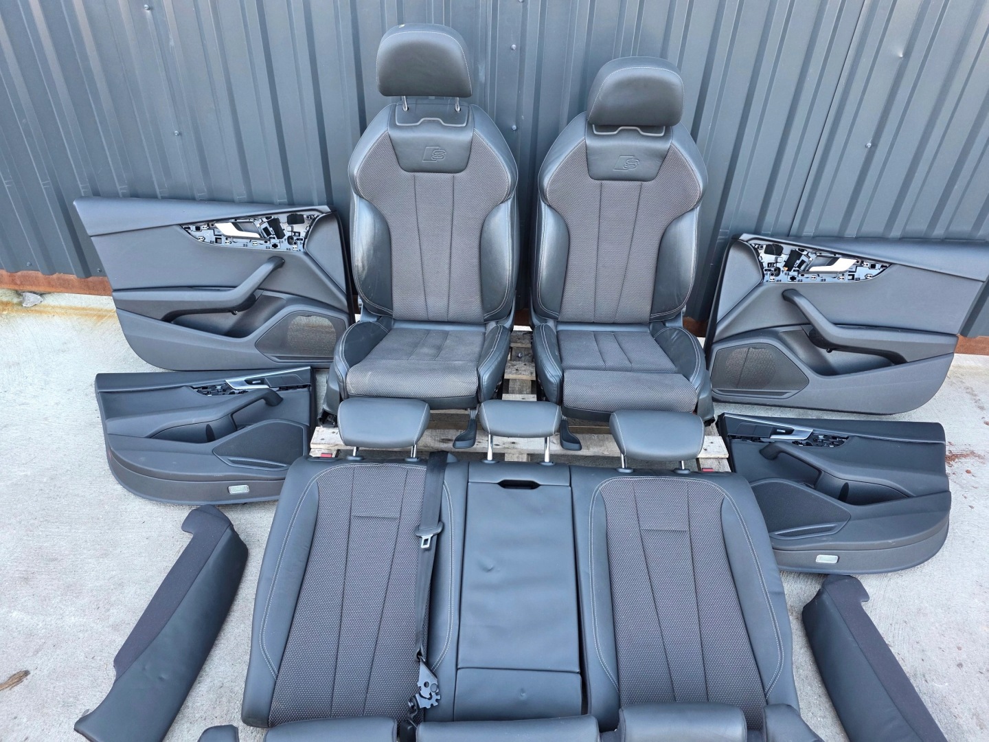 Sitz Sitze Leder + MATERIAL KOMPLET S LINE AUDI A4 B9 Sedan AVANT !!! *3