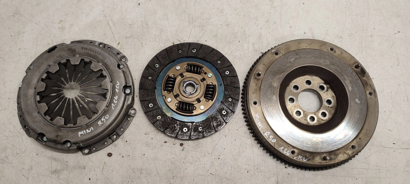 wheel flywheel clutch disc pressure plate Mini R50 1,6 16V