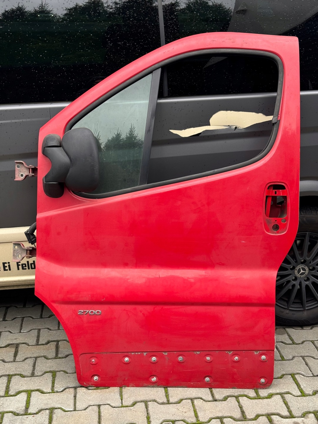 OPEL VIVARO II 01-14r TRAFIC door left front red Z LUSTERKIEM
