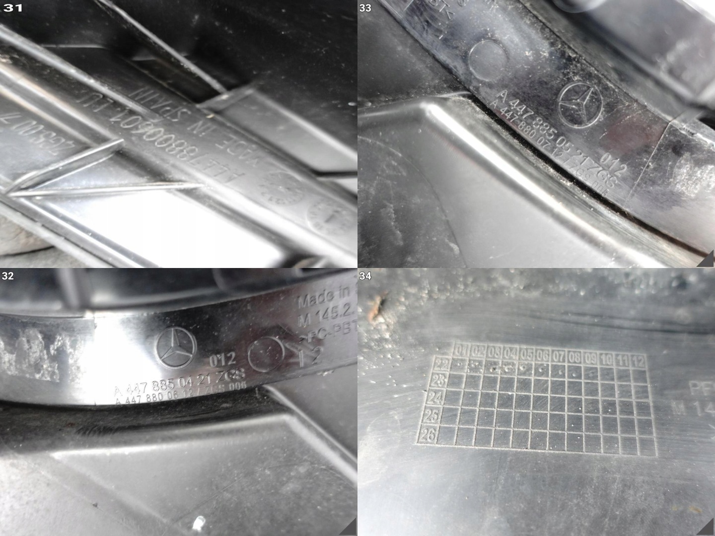 MERCEDES VITO VS20 W447 LIFT / MOPF 19- bumper + supports front (without PDC)