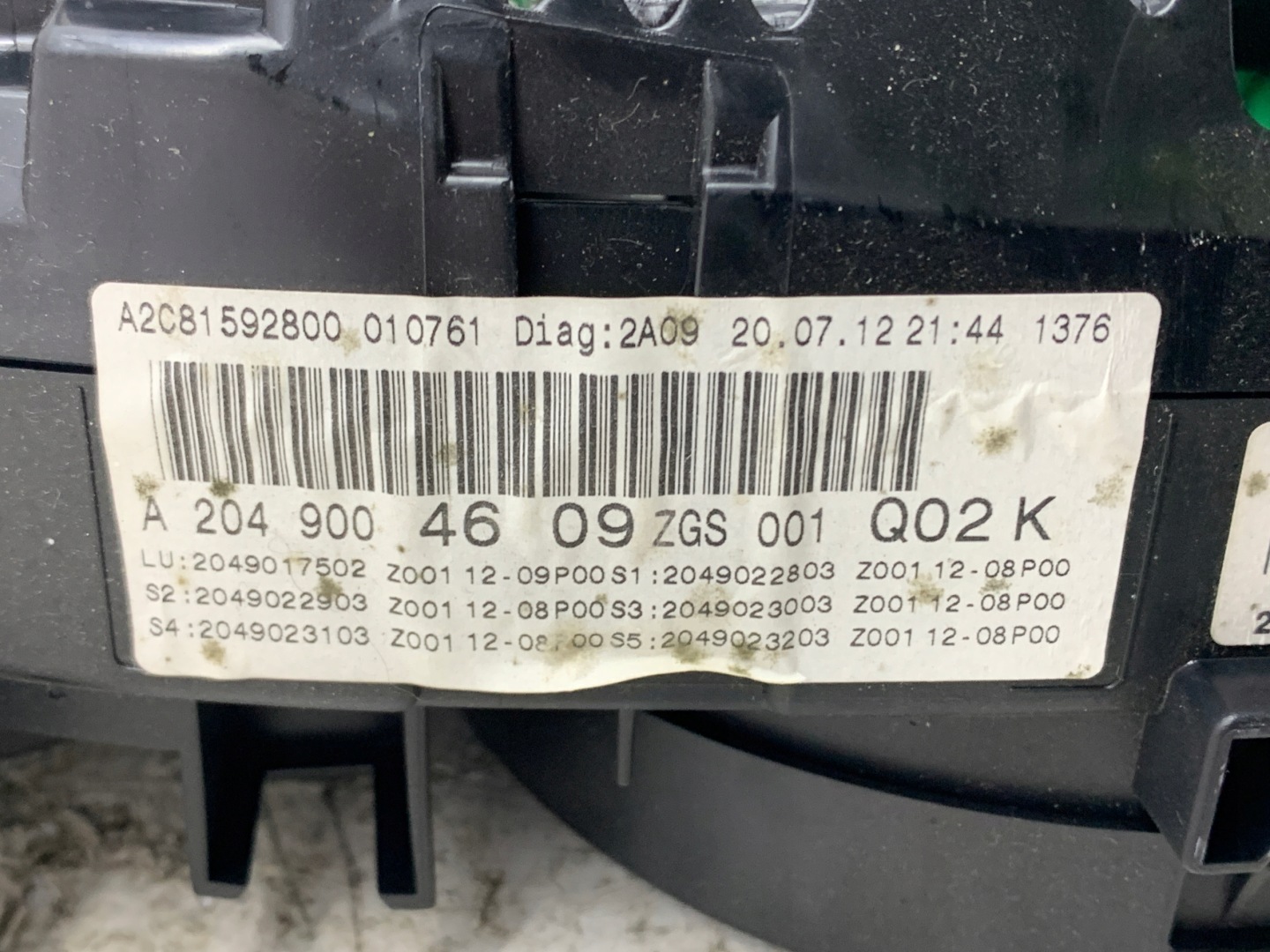 dials dials A2049004609 W204 COUPE LIFT (2011-2014) 2.2 CDI