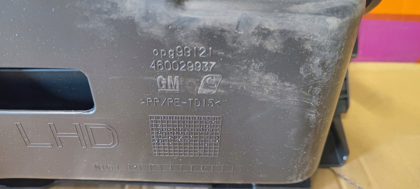 OPEL MERIVA B Handschuhfach des Beifahrers schwarzer