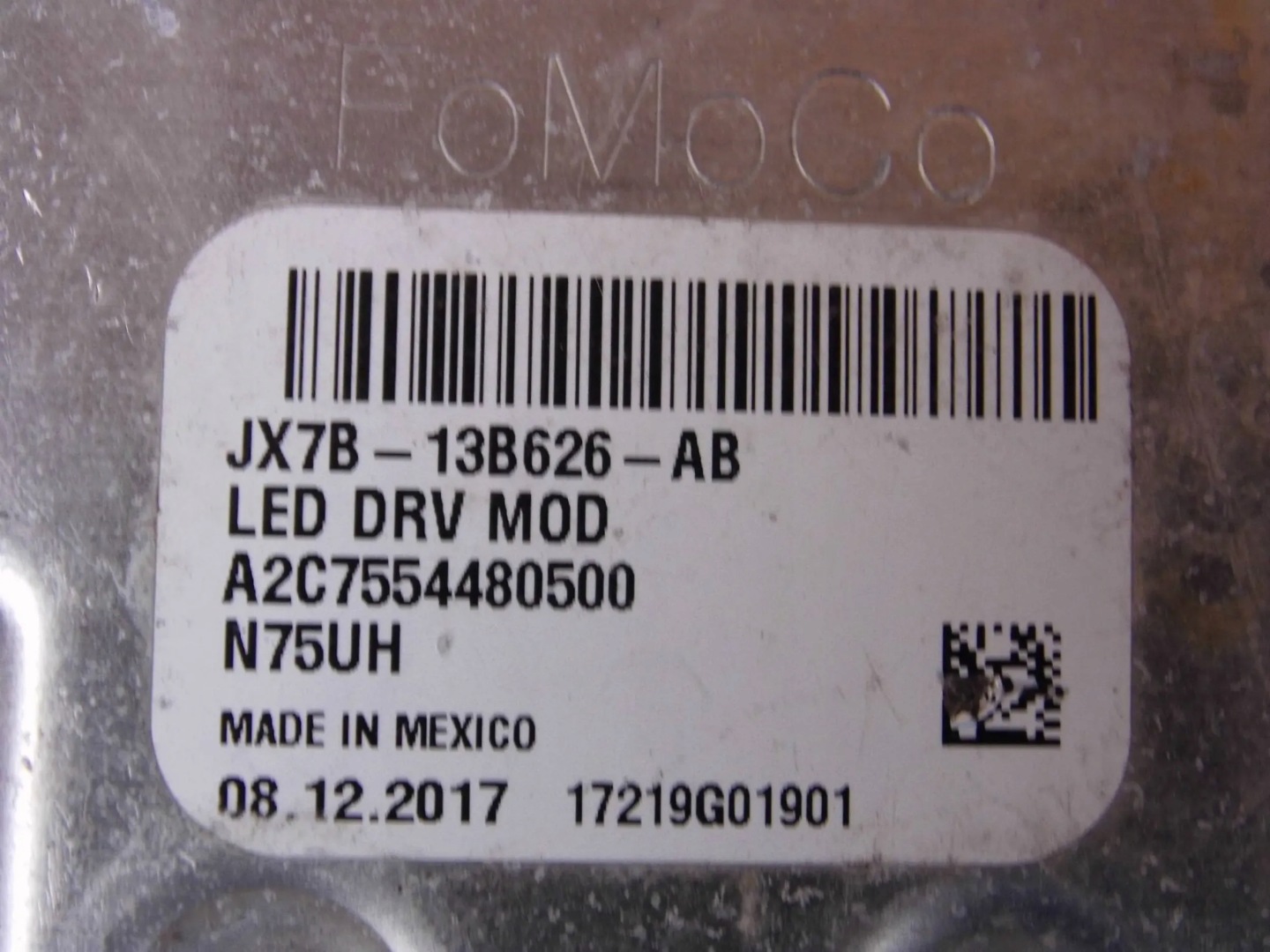 Ford Focus IV module control unit LED JX7B13B626AB