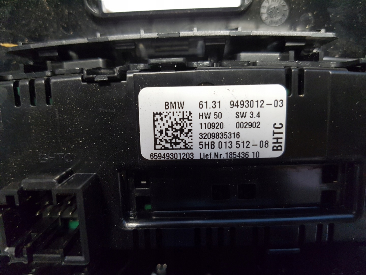 BMW G20 330e panel des lüfters klimaanlage heck