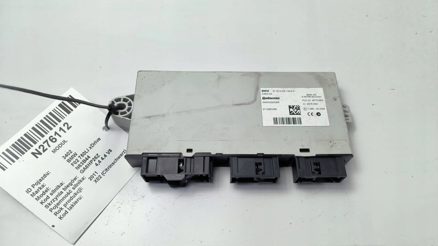 modulo CAS4 9268749 BMW F01 F02 750Li xDrive