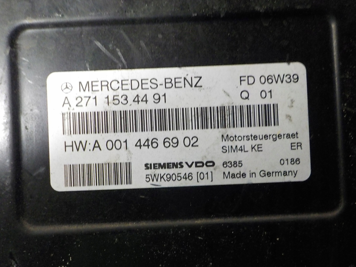 MERCEDES ordinateur unité de commande électronique uce A2710106345 5WK90546
