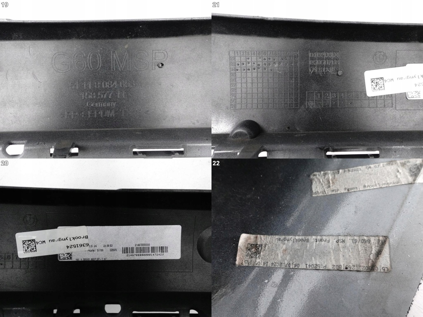 BMW 5 G60 G61 m-packet MSP 23- bumper BUMPER front (PDC)
