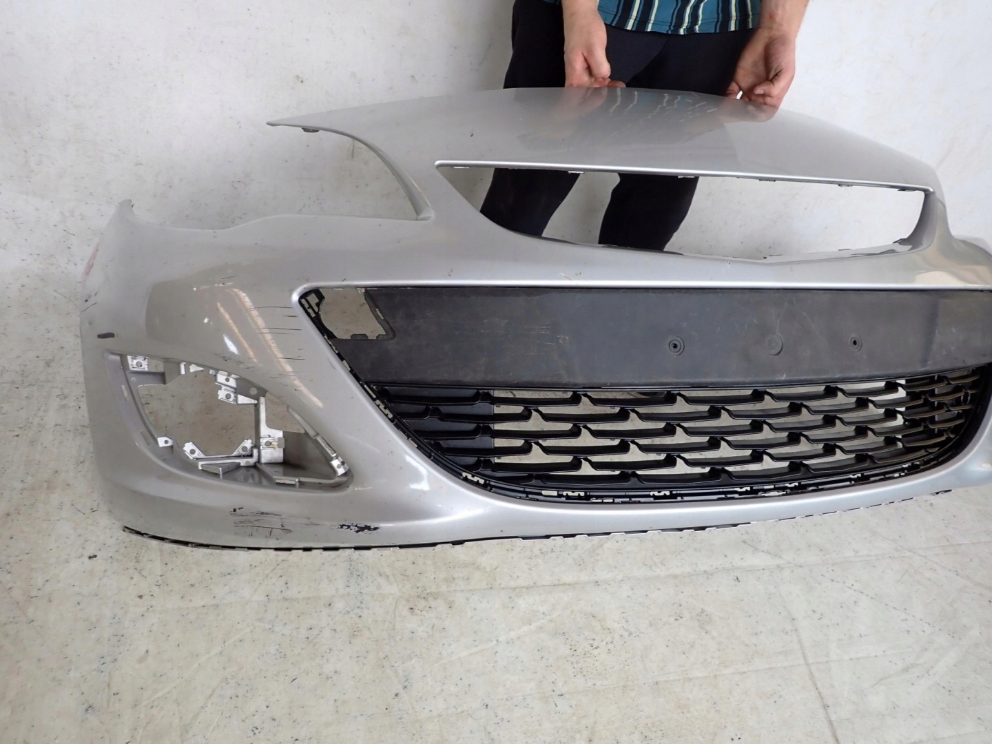 OPEL ASTRA J IV LIFT 2012-2015 bumper front front without DZIUR 13368660