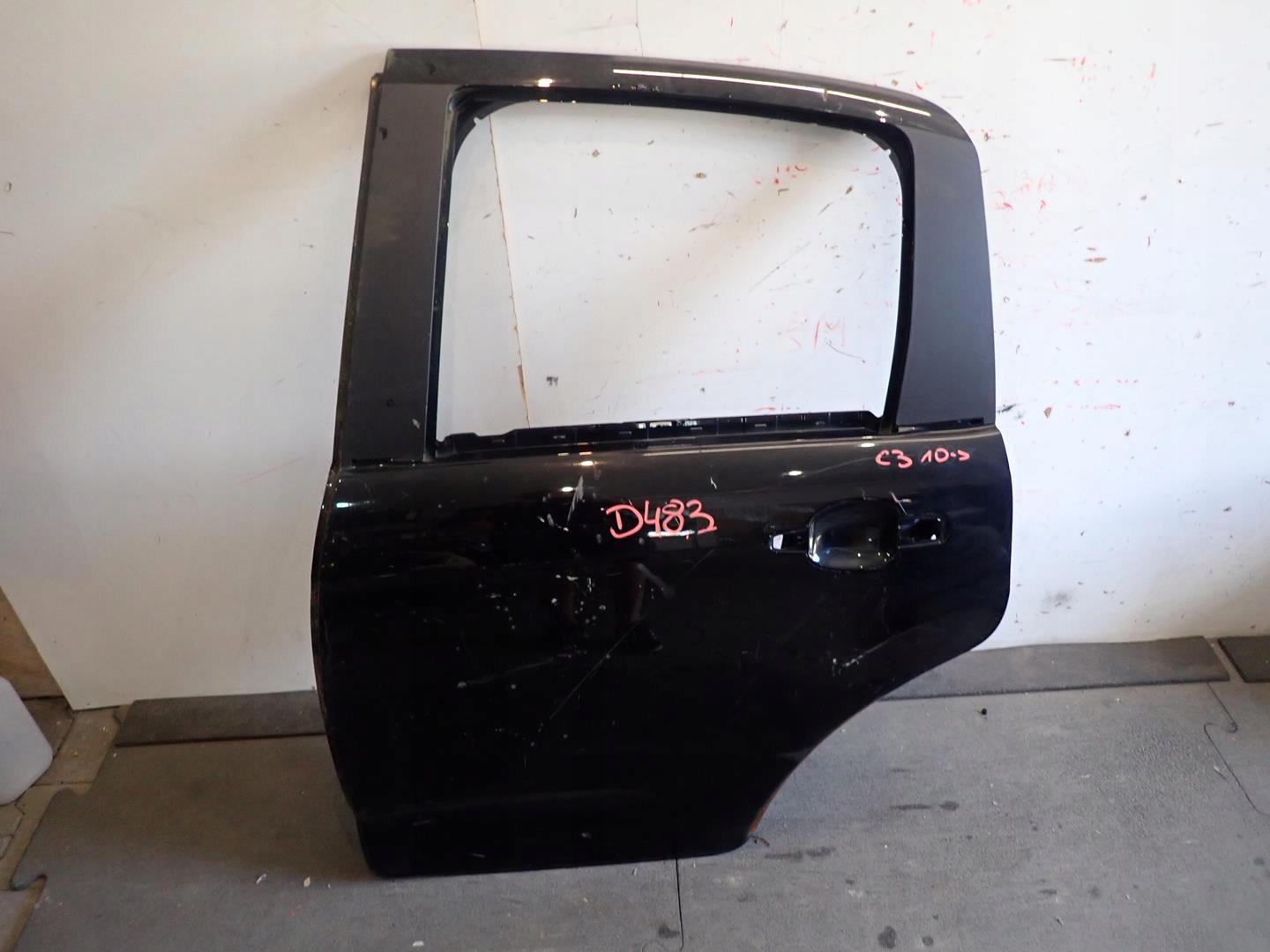 door rear part rear. left CITROEN C3 II 2009-2016