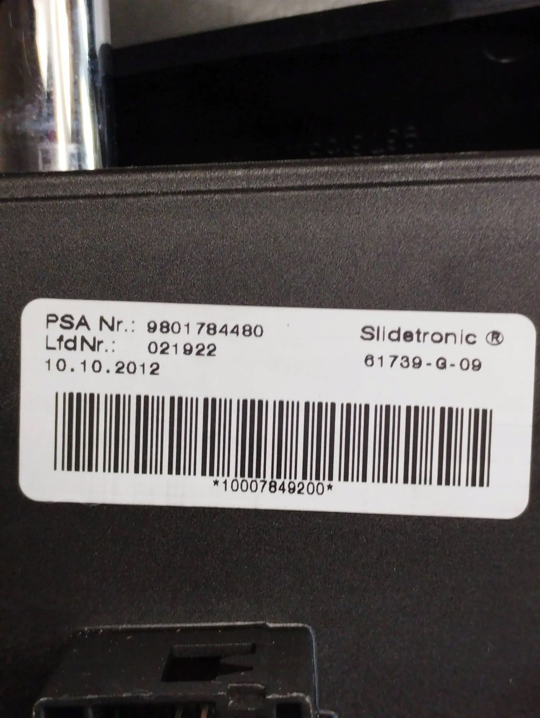 Peugeot 3008 e Leva del cambio ingranaggi 9801784480