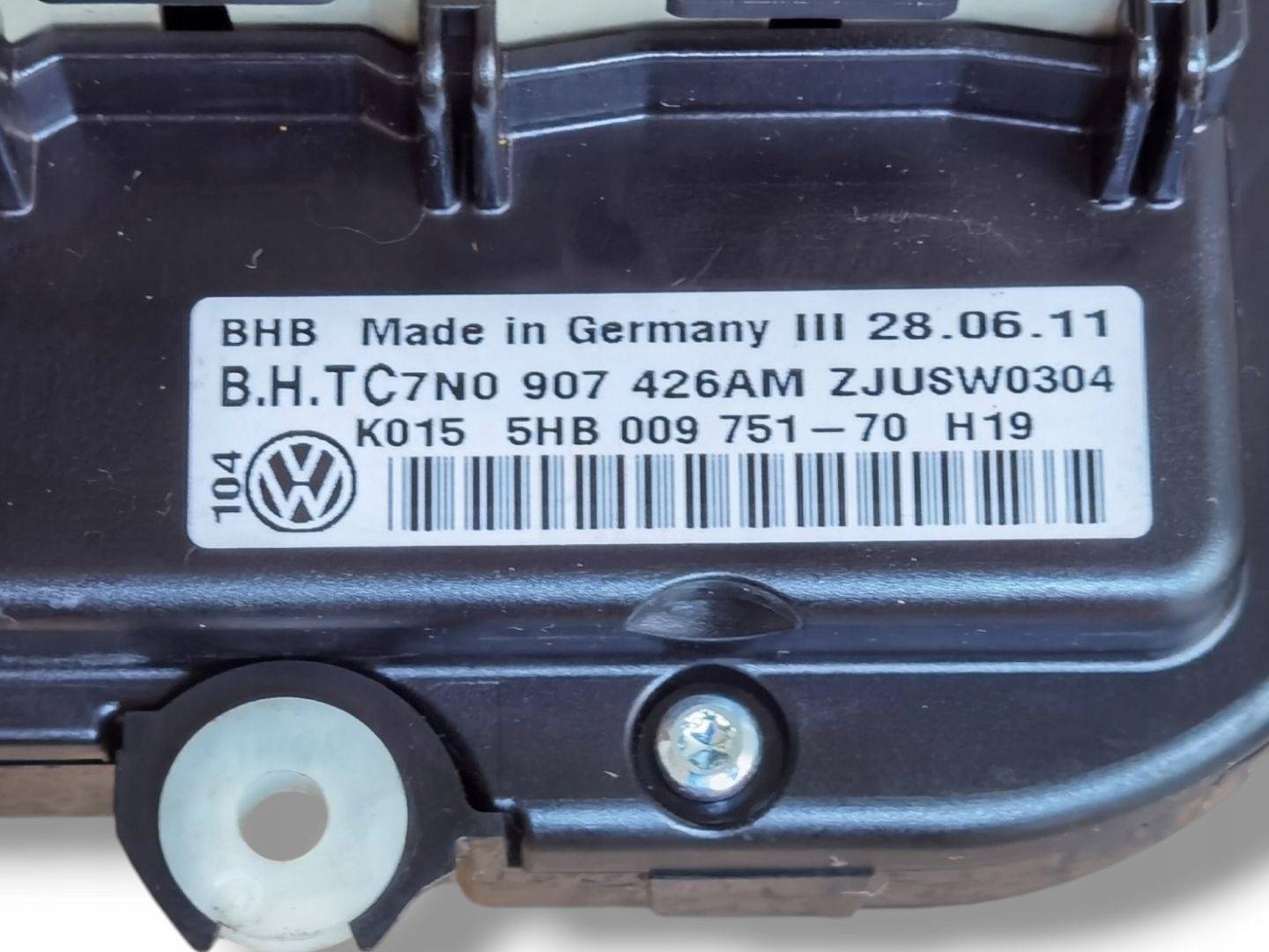 vezérlö panel a klímának Volkswagen Passat B7 2011 7N0907426AM