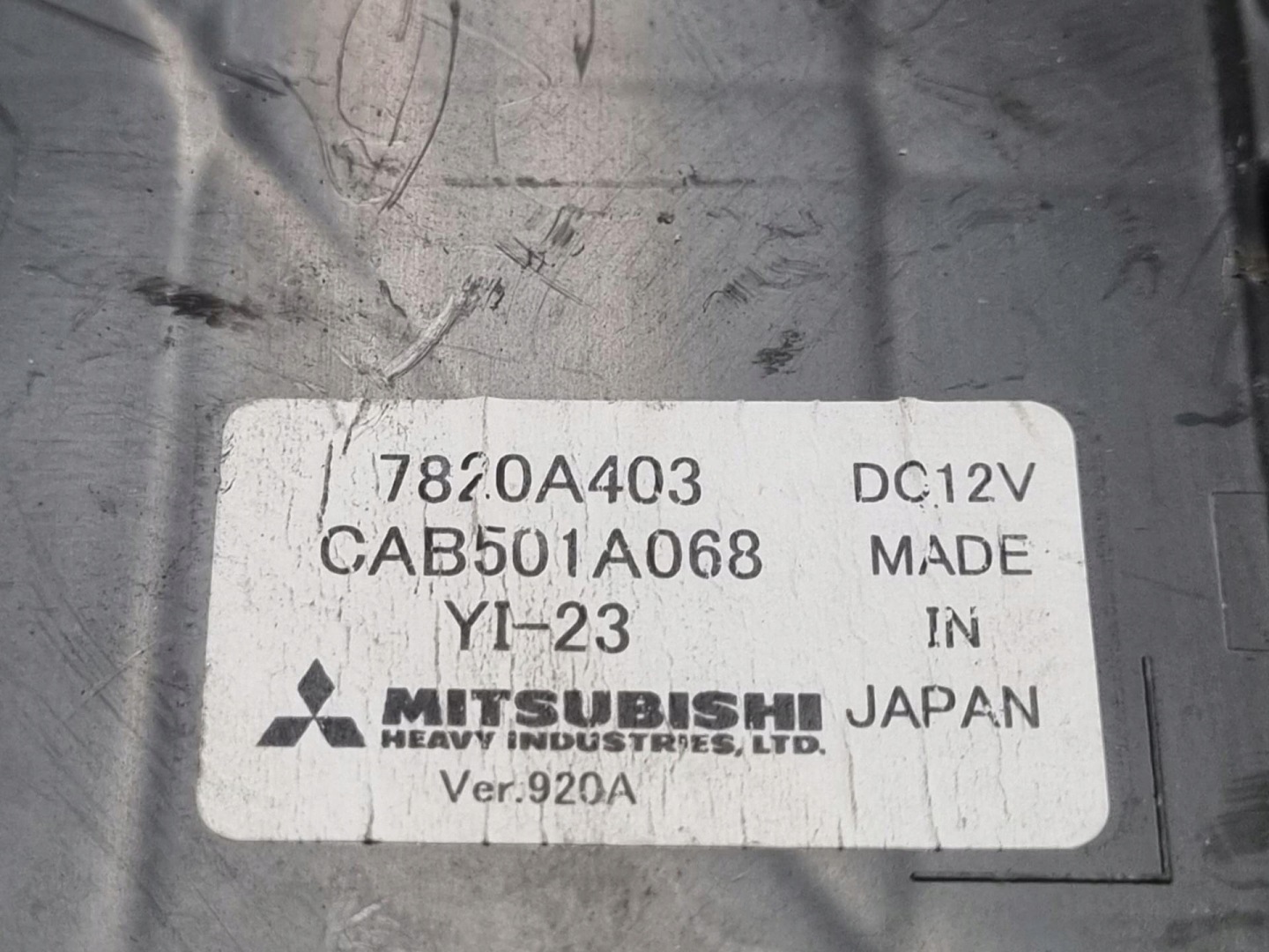 Bedienteil klimaanlage Mitsubishi ASX 2010 7820A403