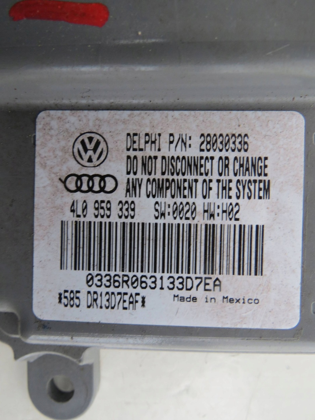 modulo Centralina sedile AUDI Q7 3.6 FSI 4L0959339