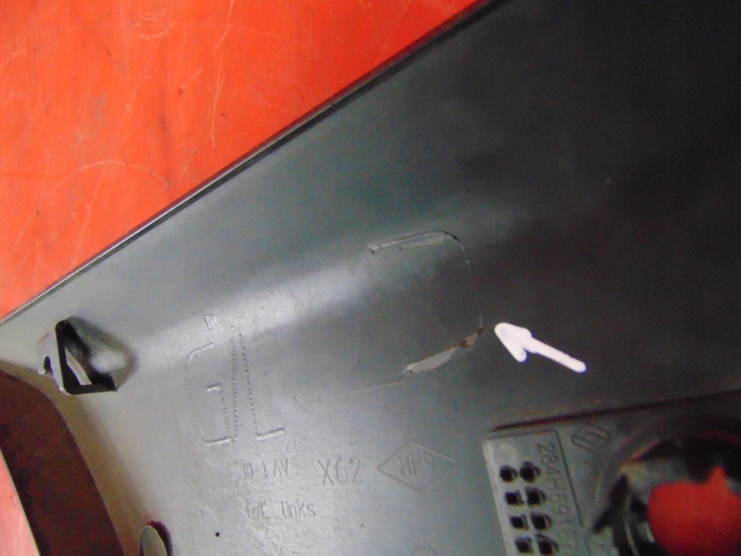 MASTER 3 III MOVANO B NV400 moulding bodywork side left rear part PDC