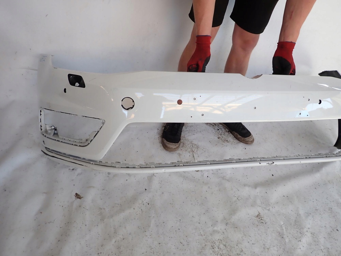 VW GOLF VII 7 R-LINE 12-16 bumper front front washer 4XPDC