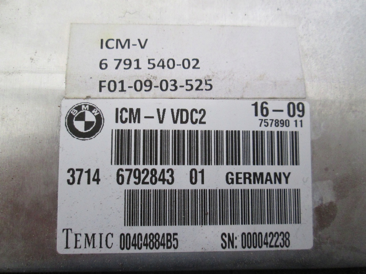 BMW F01 F02 control unit module springing ICM