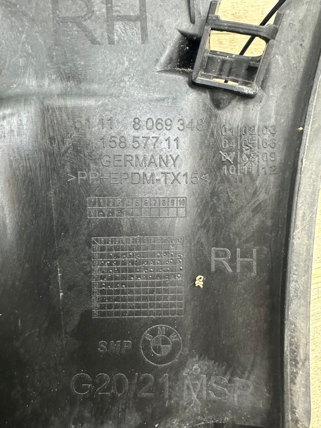 BMW G20 G21 Supporto Destra Traversa Paraurti m-packet 8089526 8069348